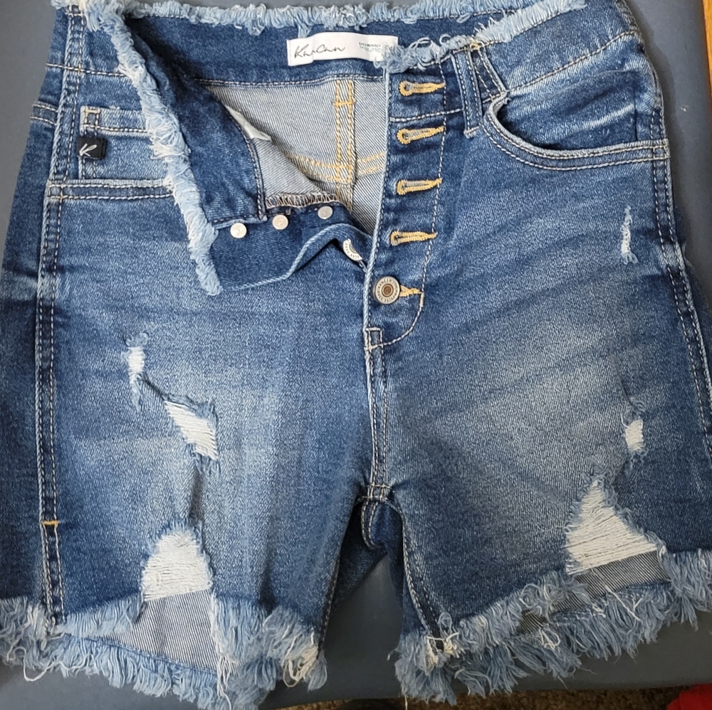 Denim Distressed Women Shorts